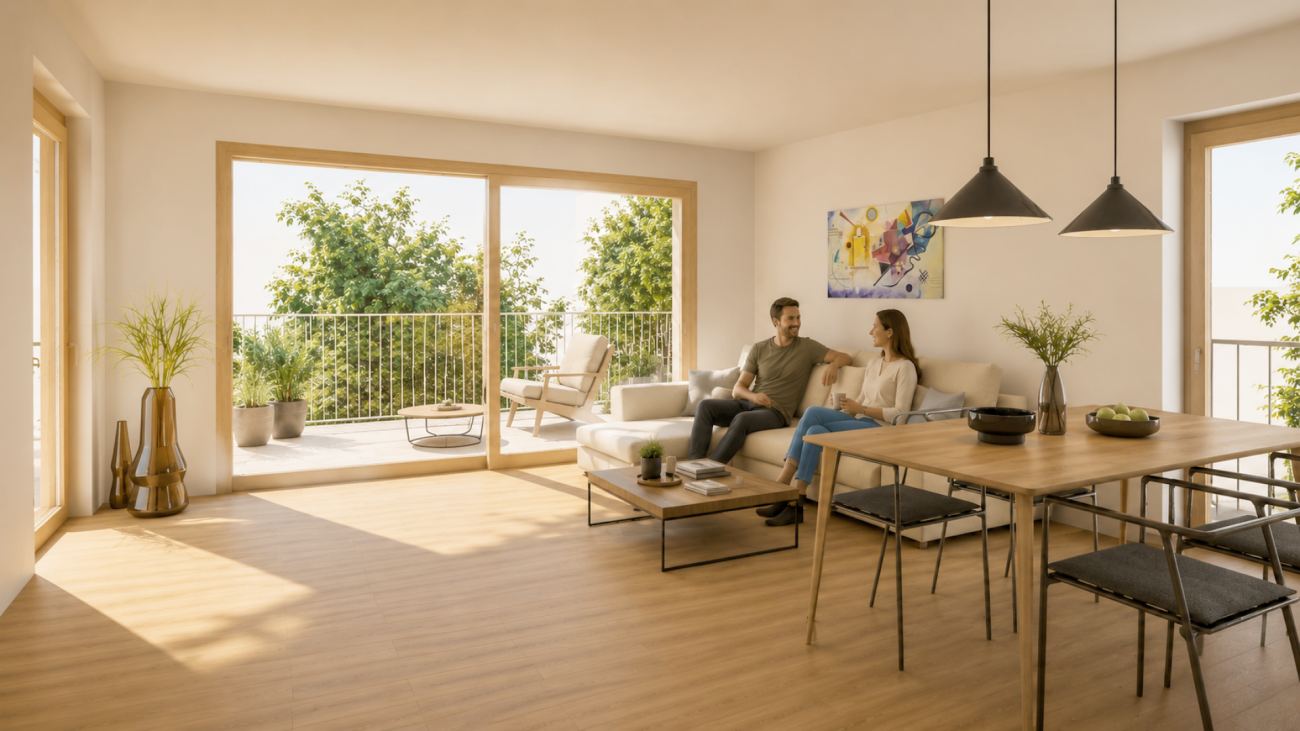 Les Carrels - Appartement de 4.5 pièces avec jardin Lot 2/B -  Bild 4