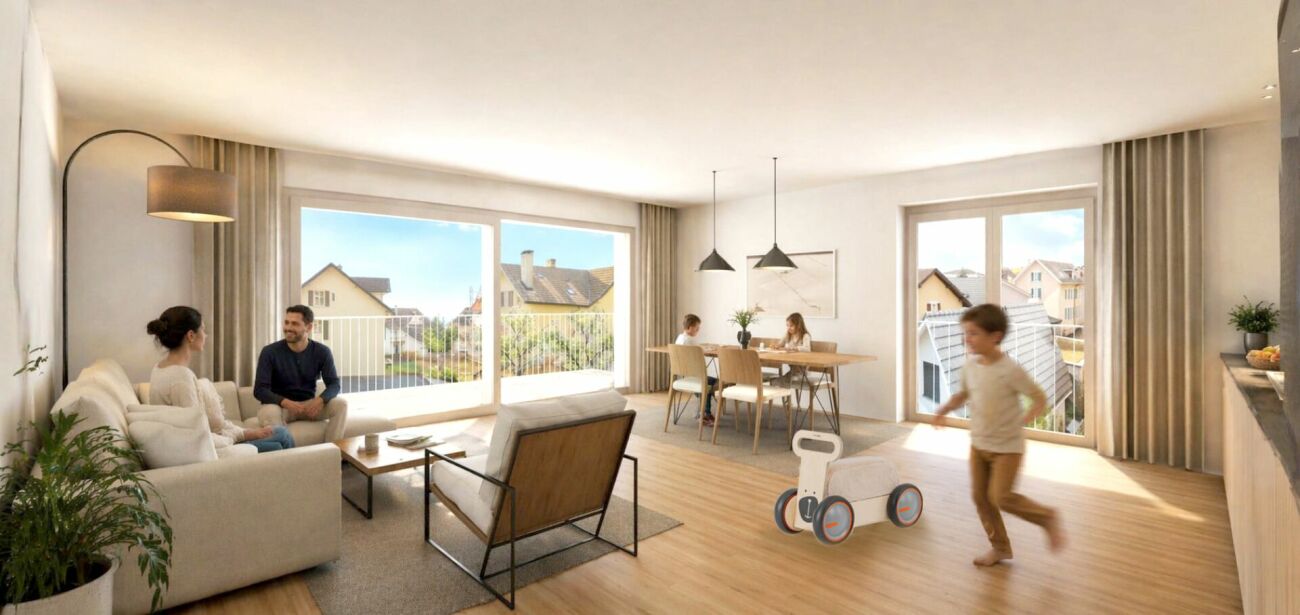 Les Carrels - Appartement de 4.5 pièces avec jardin Lot 2/B -  Bild 6