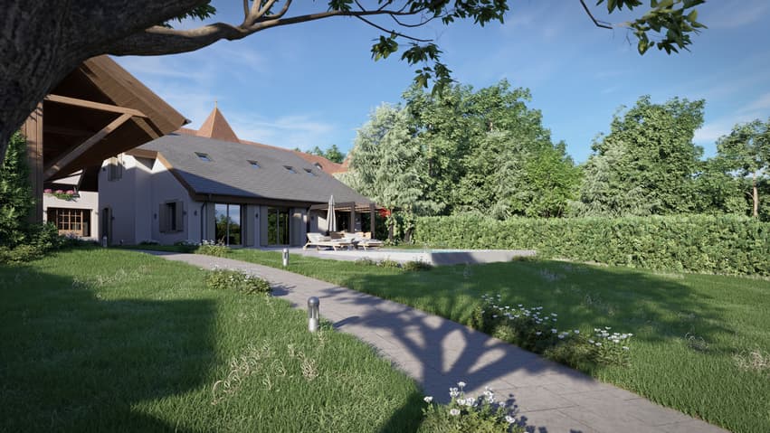 Le charme d'un village, la proximité de la ville de Nyon. - / Villa C avec piscine en option