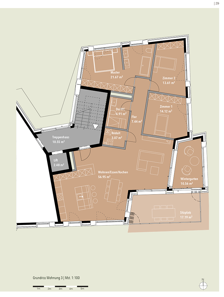 Exklusive Geschosswohnung mit unverbaubarer Aussicht. Neue Preise - A3 -  Bild 5