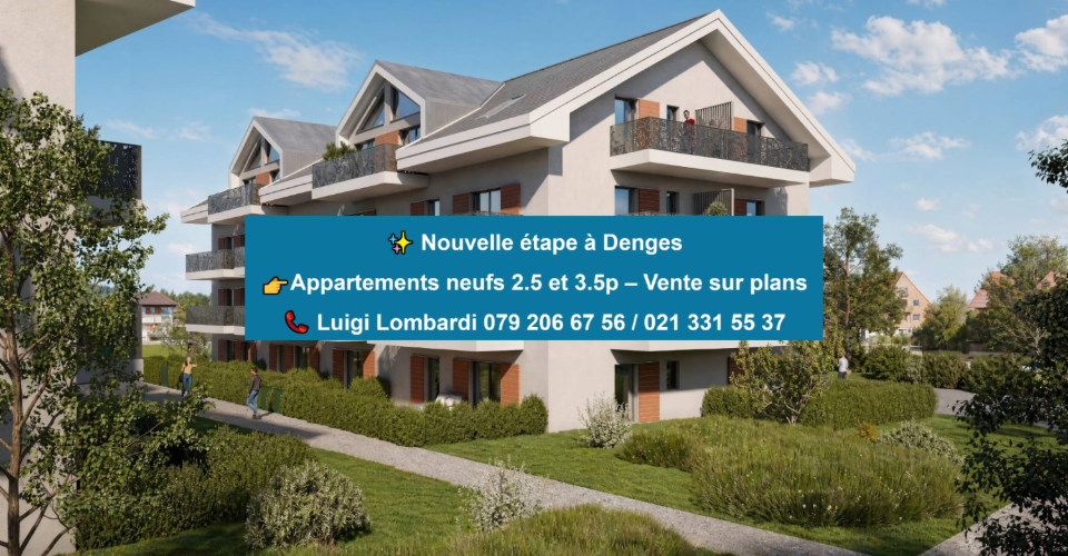 3.5 pièces NEUFS au dernier étage avec balcon à Denges - Appartement 3.5 pièces - image - 1