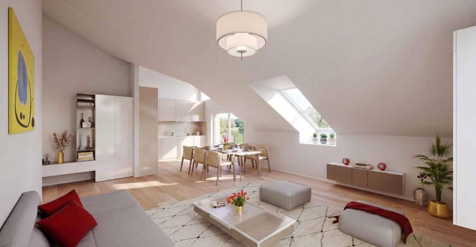 3.5 pièces NEUFS au dernier étage avec balcon à Denges - Appartement 3.5 pièces - image - 3