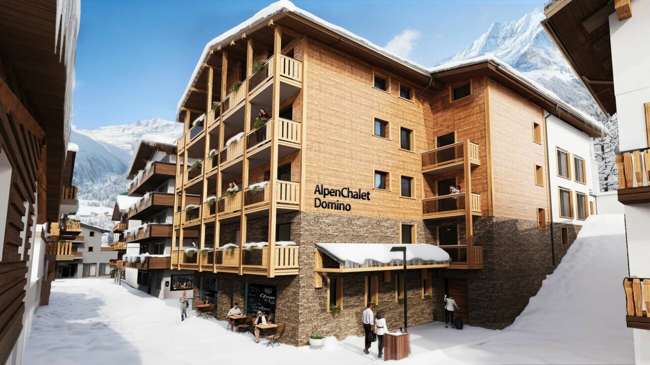 Domino Alpenchalet - Neubau 2026 zentrale, ruhige Lage, Panoramabalkone. Reserviert. -  Bild 1