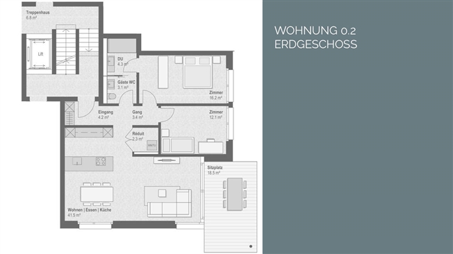 3.5 Zimmer mit aussergewöhnlich grossem Garten – Wohnen im Grünen -  Bild 7