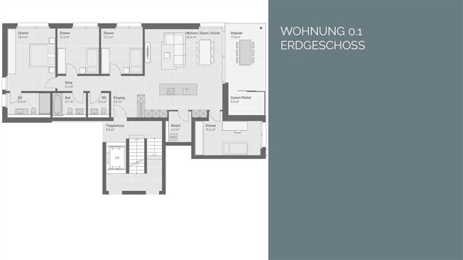 3.5 Zimmer mit aussergewöhnlich grossem Garten – Wohnen im Grünen -  Bild 11