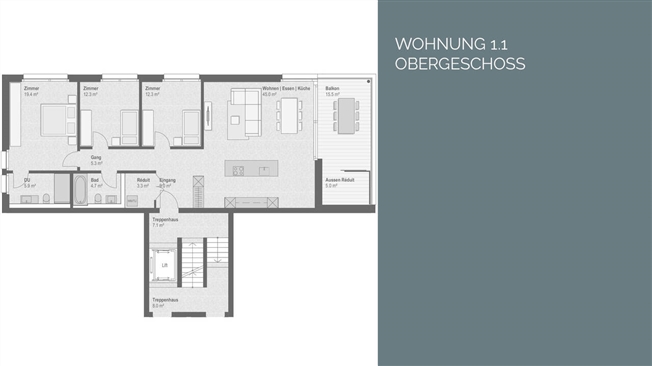 3.5 Zimmer mit aussergewöhnlich grossem Garten – Wohnen im Grünen -  Bild 13