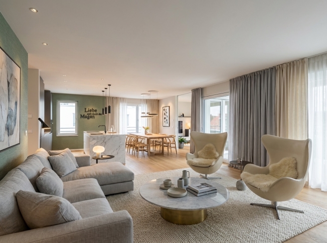 Moderne 5.5-Zimmer-Attikawohnung mit 143m² Terasse in Oberbüren (A5) -  Bild 4