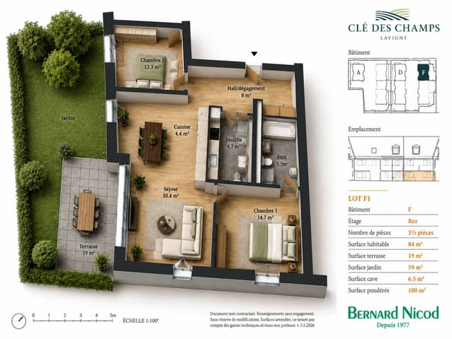 Nouvelle Promotion! Appartements de 3.5 à 5.5 pièces avec terrasses et balcons -  Bild 1