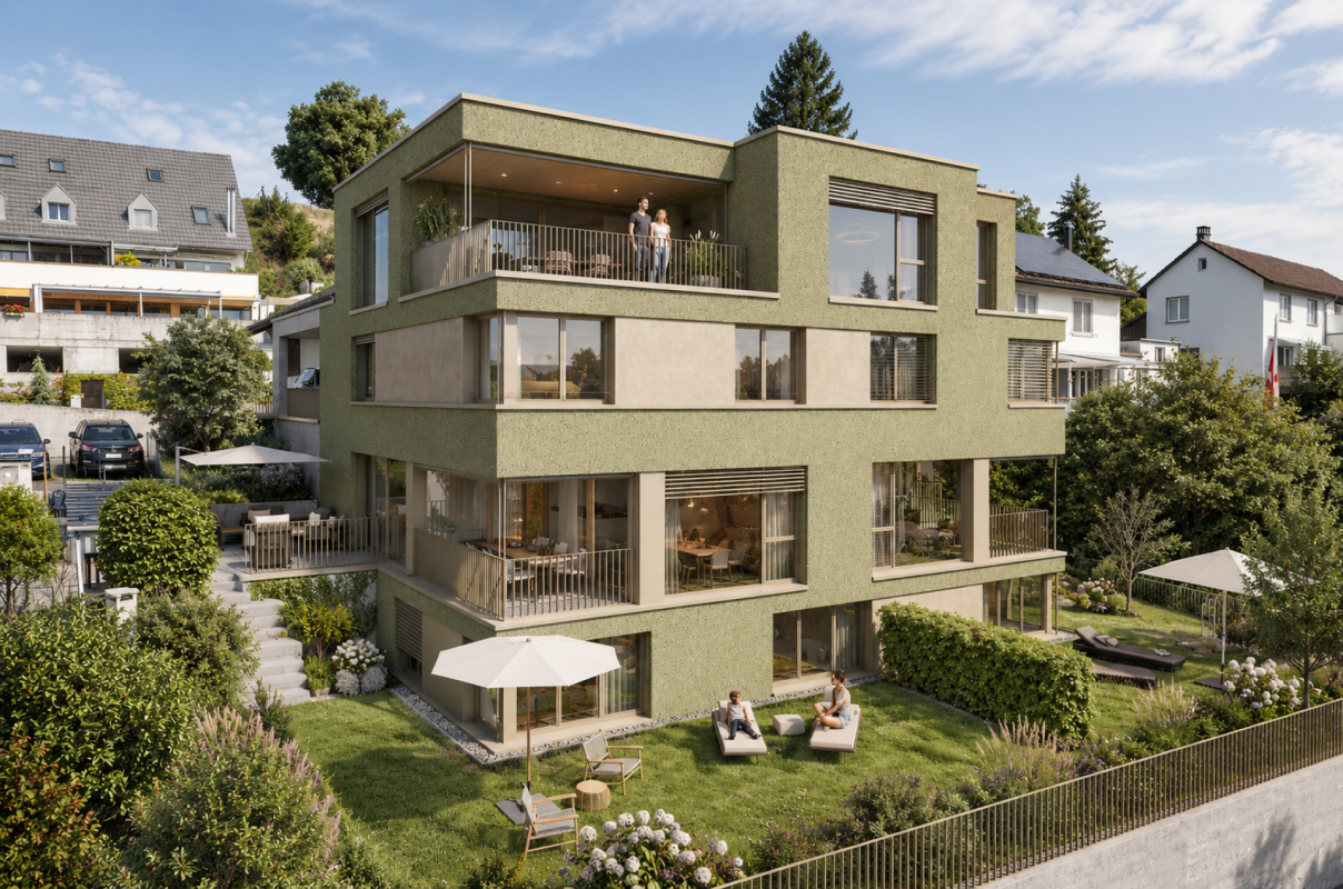 Elsau Casa Weitblick - Garten Eckhaus rechts -  Bild 1