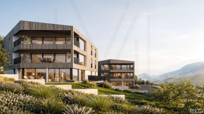 Neubau von zwei freistehenden Häusern mit jeweils 3 Wohnhäusern, gültige Genehmigung -  Bild 3