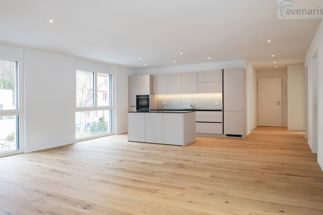 Neubau: Moderne 4.5-Zimmer-Eigentumswohnungen - fast bezugsfertig - Wohn-Essbereich