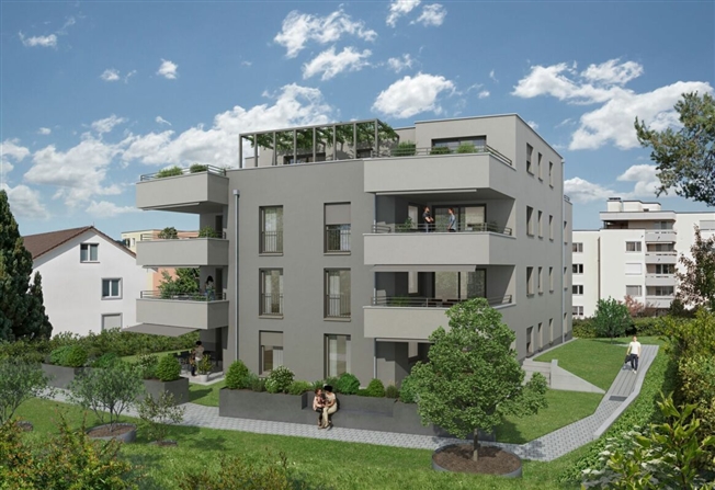 Jenseits des Gewöhnlichen komfortables Neubauwohnen mitten in Gossau -  Bild 1