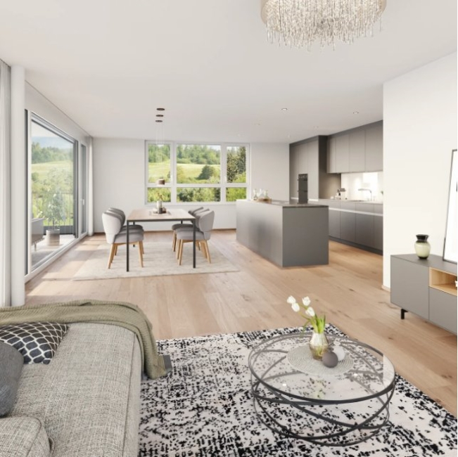 Neubauprojekt 4.5-Zimmer-Obergeschosswohnung in Untereggen -  Bild 4