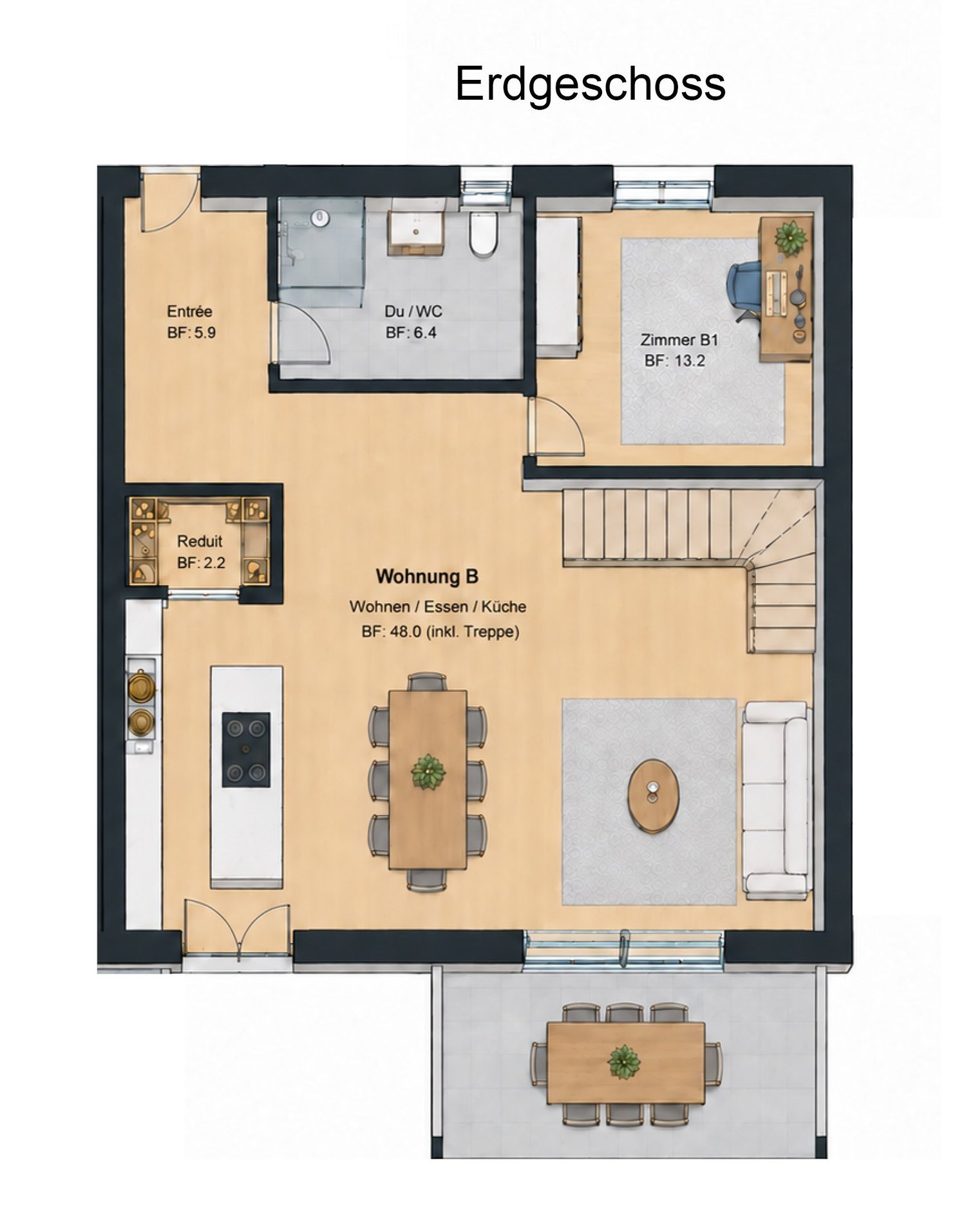 Neubau: 5.5-Zimmer-Haushälfte mit Garten und Hobbyraum -  Bild 7
