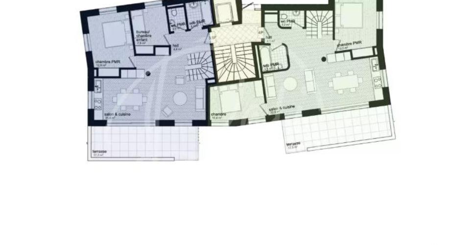 Résidence Minergie ? Appartement familial avec jardin de 333 m2 - Duplex 5 pièces - image - 6