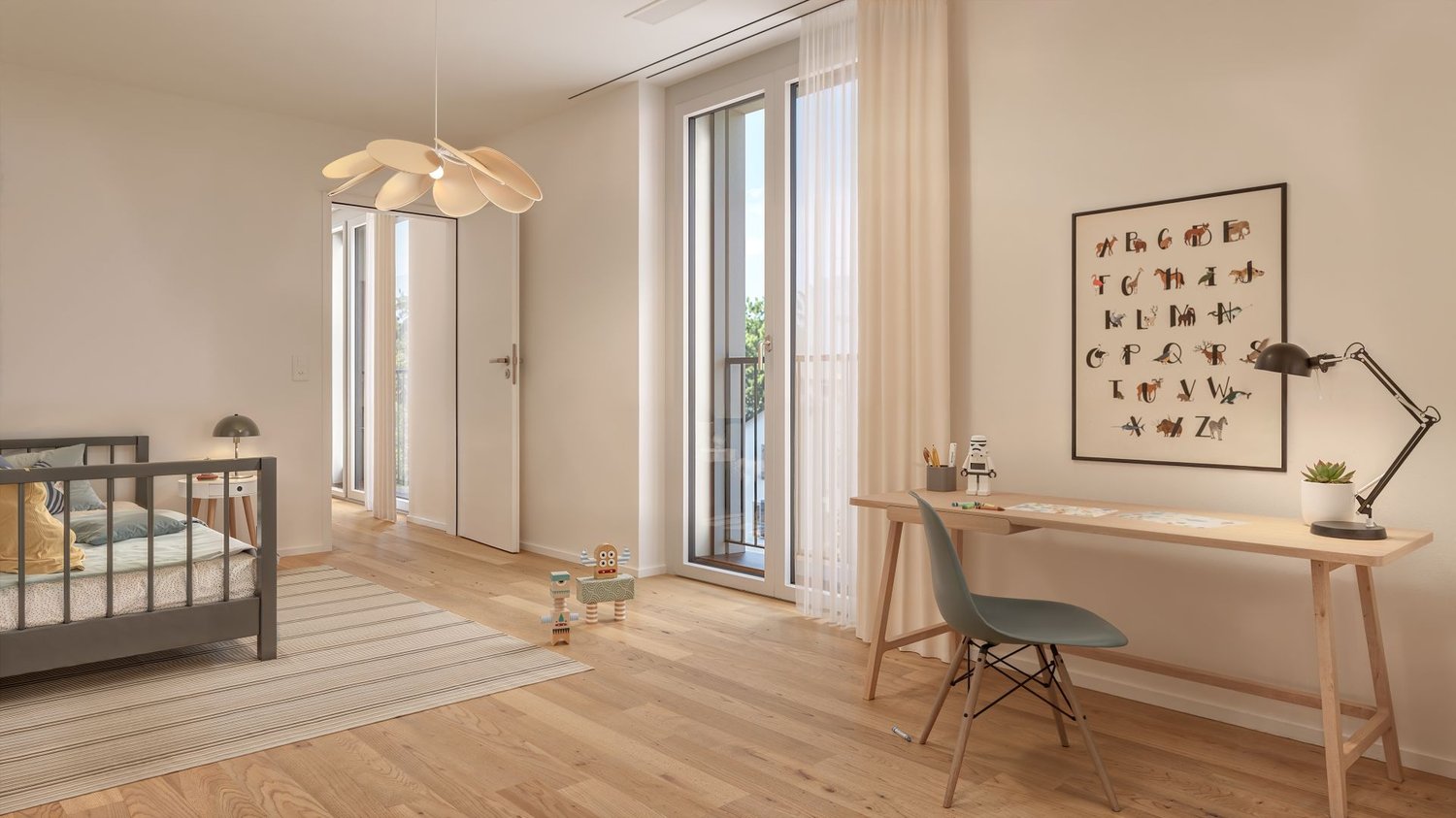 4.5-Zimmer-Wohnung mit flexiblem Eingangsbereich – Erdgeschoss -  Bild 11