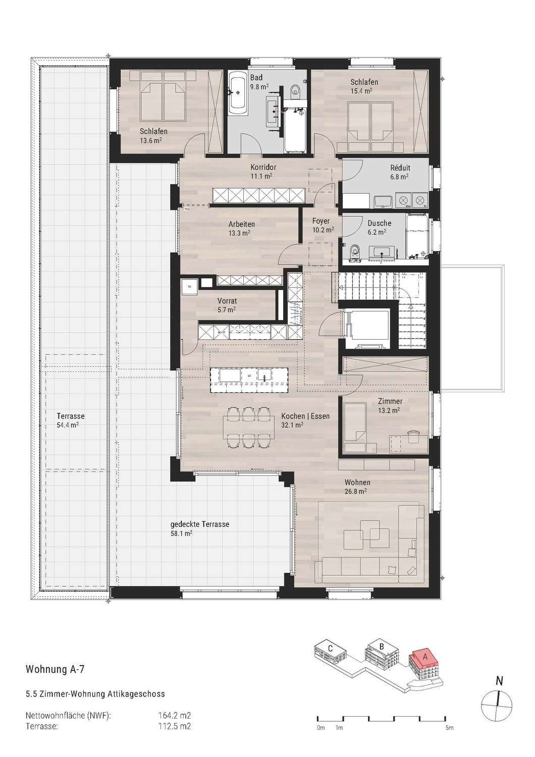 Erstvermietung TOP - Attikawohnung mit 112m2-Terrasse -  Bild 1