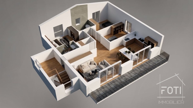Wunderschöne 4,5-Zimmer-Wohnung auf dem Dachboden mit Keller und Doppelgarage. -  Bild 5