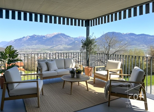 NEUE freistehende Villa mit 4,5 Zimmern und wunderschönem Blick auf die Ebene. -  Bild 8