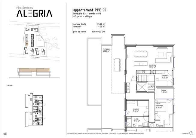 4.5 Zimmer Penthouse Wohnung in Uvrier -  Bild 13