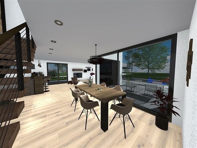 Zum Verkauf befindet sich eine moderne Doppelhaushälfte mit 6 Zimmern im Bau in Courgenay -  Bild 2
