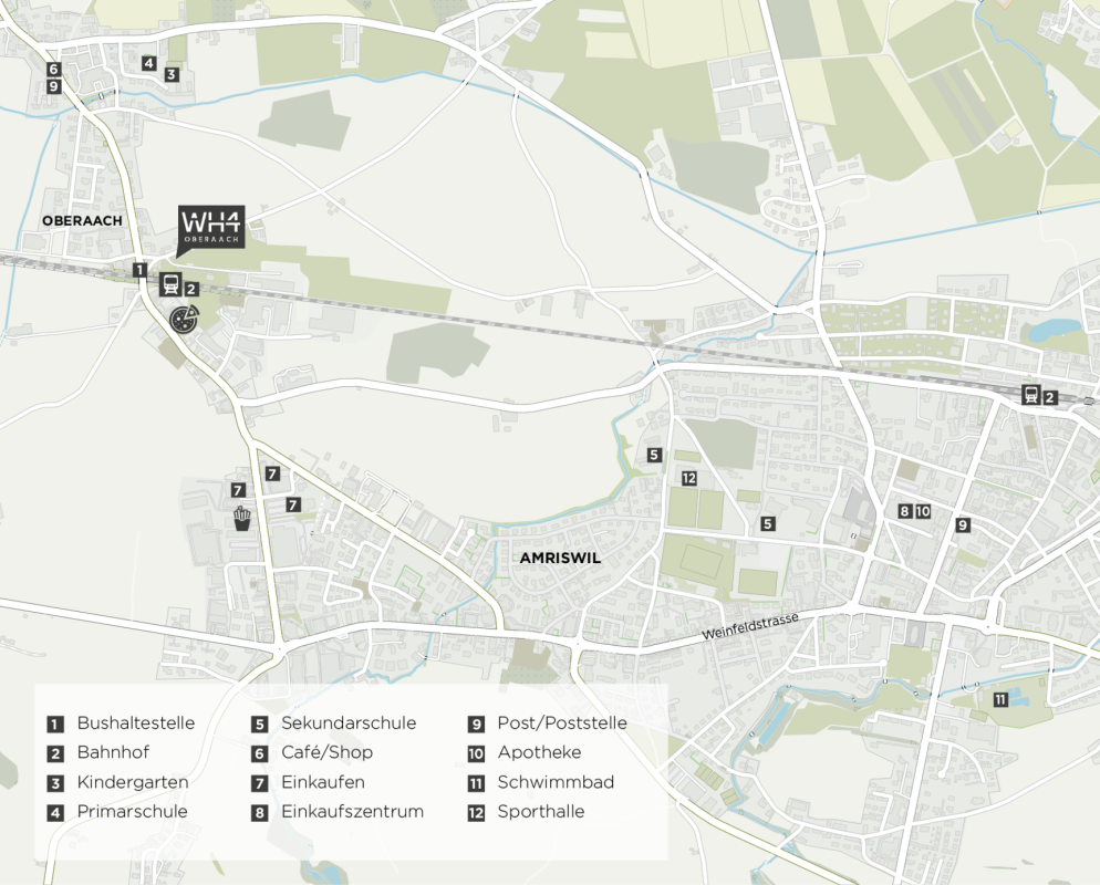 Neubau WH4.ch | 4.5 Dachwohnung, Bezug: 30.06.2028 - Situationsplan
