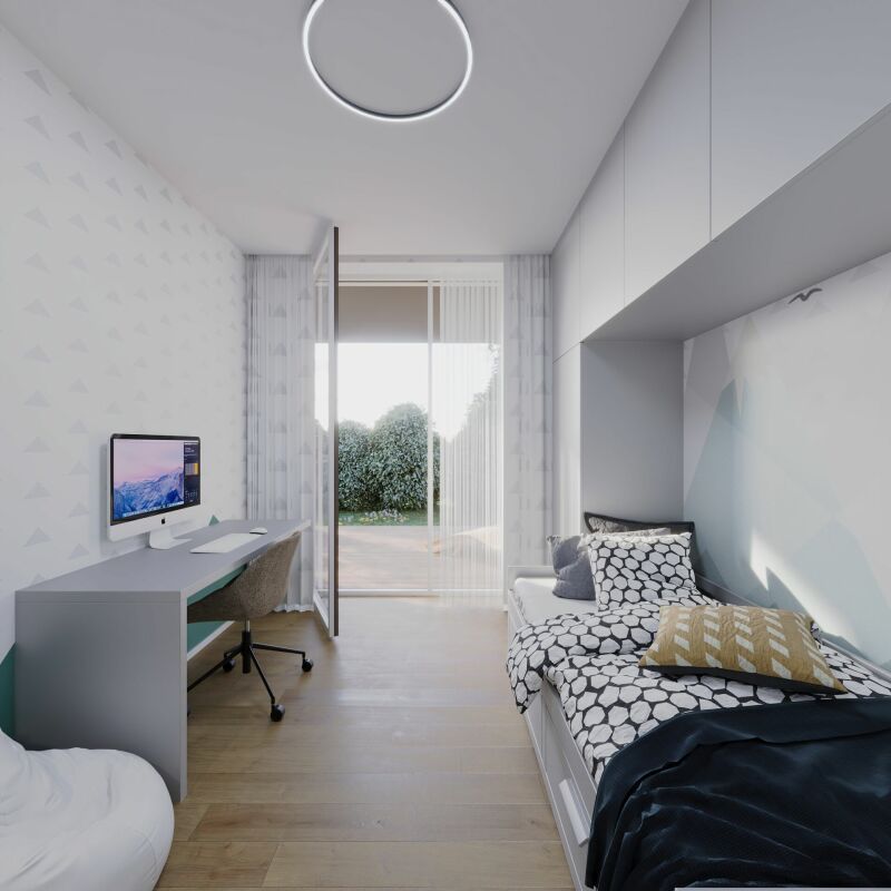 Neubau WH4.ch | 4.5 Gartenwohnung, Bezug: 30.06.2028 - Kinderzimmer/Gästezimmer