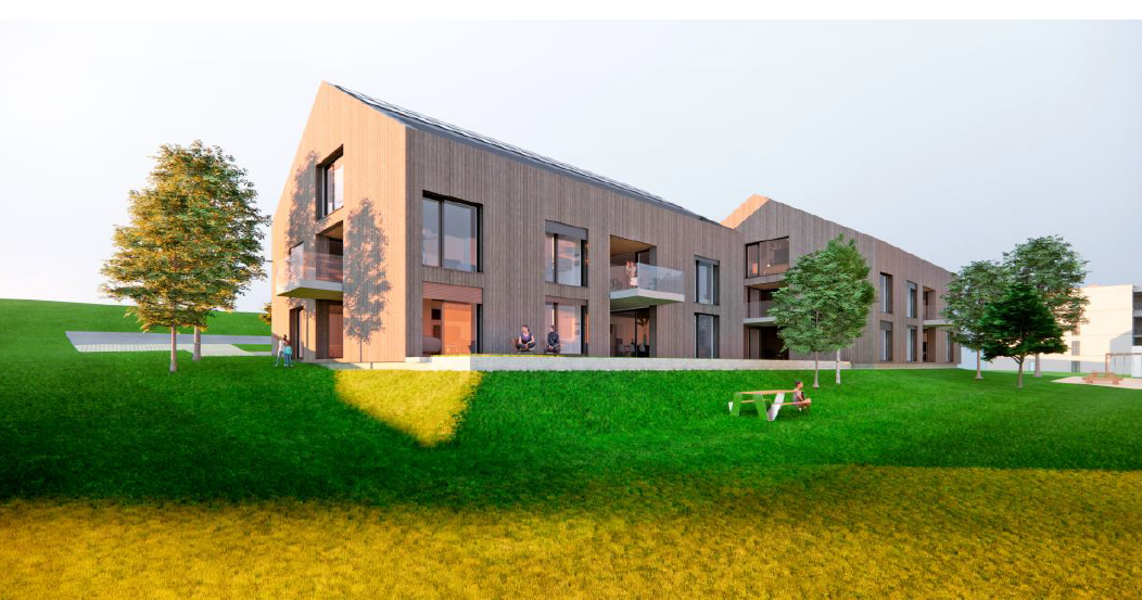 Appartement neuf de 3.5 pièces avec terrasse à St-Aubin FR -  Bild 1