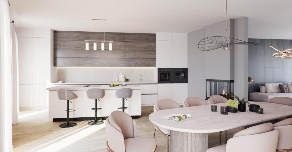 Projet de 3 belles et grandes villas HPE - Maison contiguë 7 pièces - image - 2