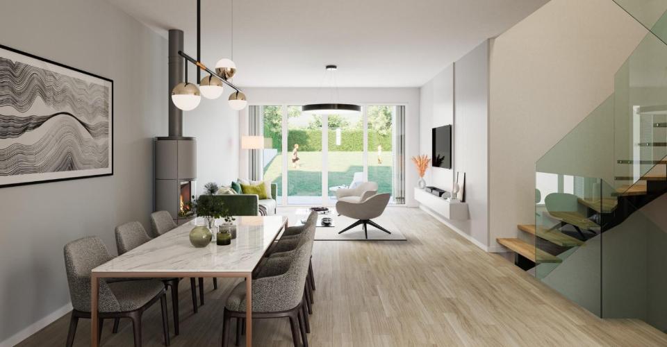 Projet de 3 belles et grandes villas HPE - Maison contiguë 7 pièces - image - 4