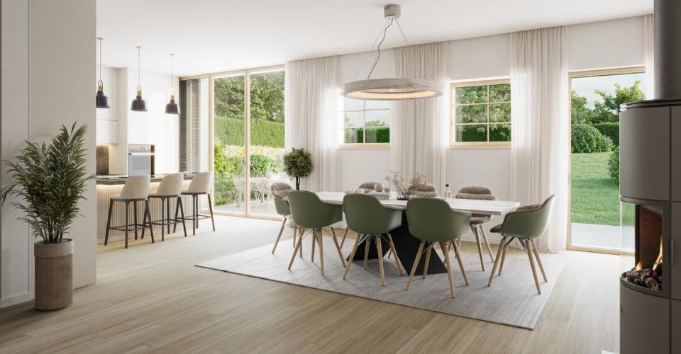 Projet de 3 belles et grandes villas HPE - Maison contiguë 7 pièces - image - 10