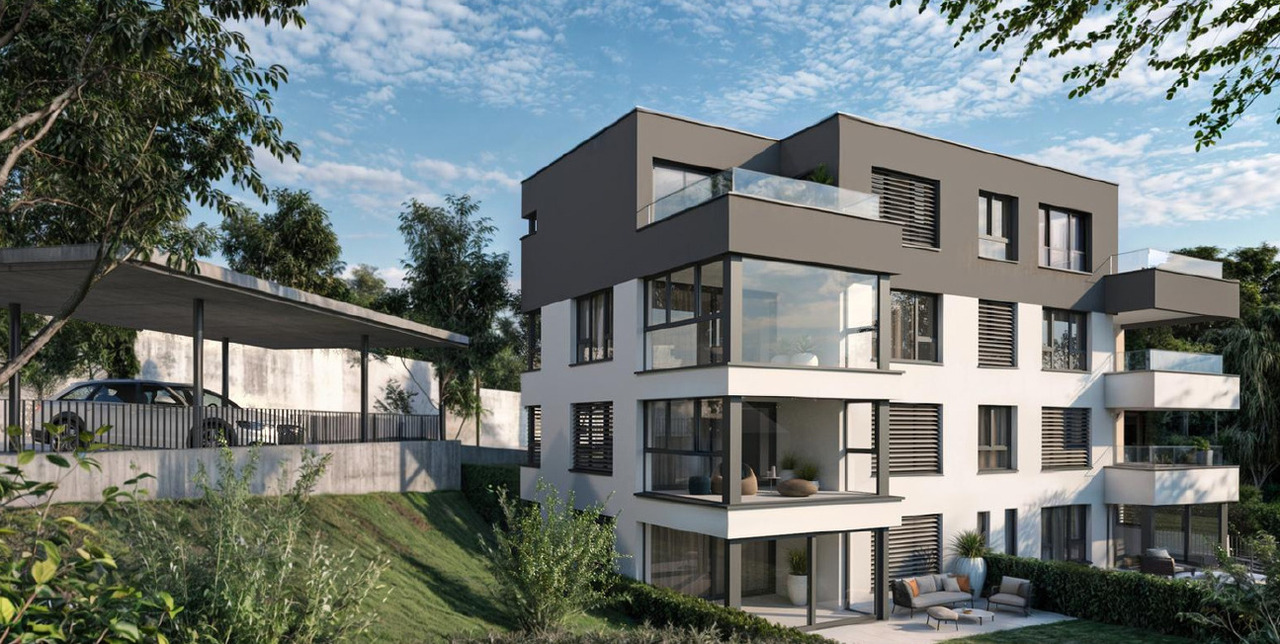 Neubauprojekt Cube: Exklusive Attikawohnung - Ansicht Visualisierung