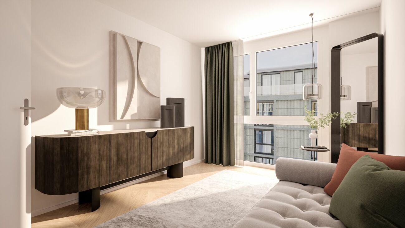 Neubau-Projekt Arrivée: Herrliche 3 1/2 Zimmer-Wohnung mit grosser Terrasse & Gartenanteil -  Bild 9