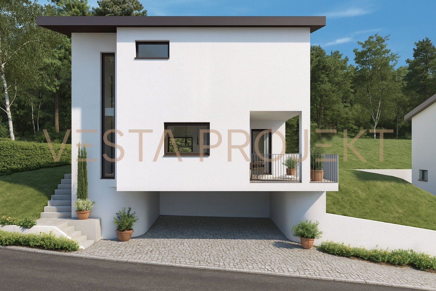 Progetto di costruzione approvato per due moderne ville unifamiliare con standard Minergie e vista panoramica - Image 2
