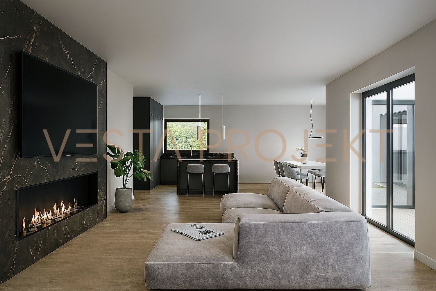 Progetto di costruzione approvato per due moderne ville unifamiliare con standard Minergie e vista panoramica - Image 5