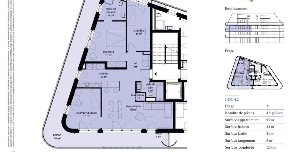 Appartement neuf de 4.5 pièces au 2e étage avec balcon et jardin privatif - Appartement 4.5 pièces - image - 2