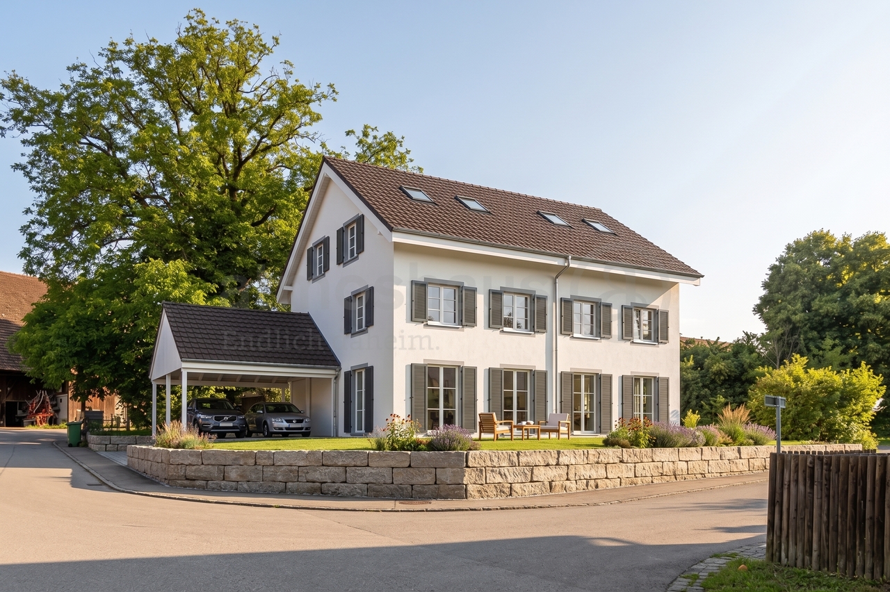 Modernes Doppeleinfamilienhaus mit Dorfcharme in Obfelden ZH -  Bild 1