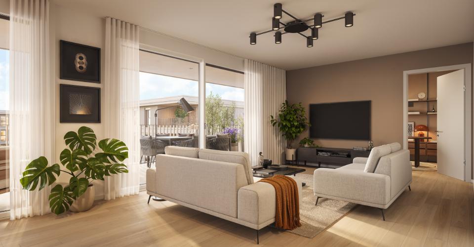 Appartements de 5 pièces NEUF au coeur d'un parc paysager - Appartement 5 pièces - image - 3