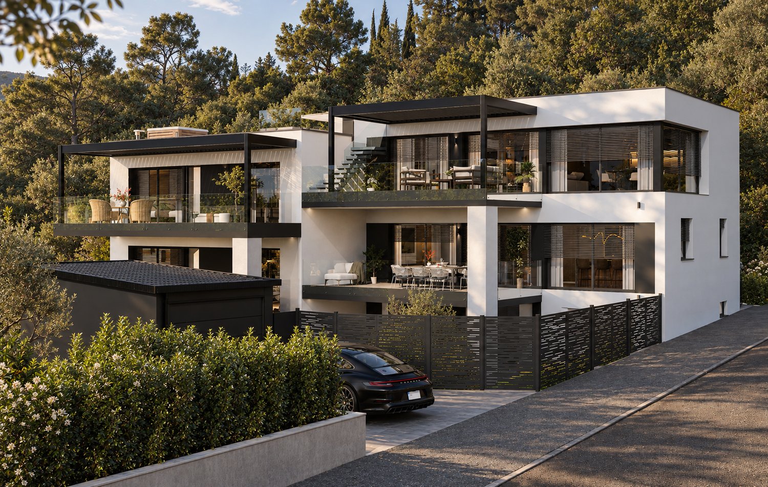 Residenza Le Gemme - Esclusivo Appartamento Attico con grandi terrazze e vista lago -  Bild 1