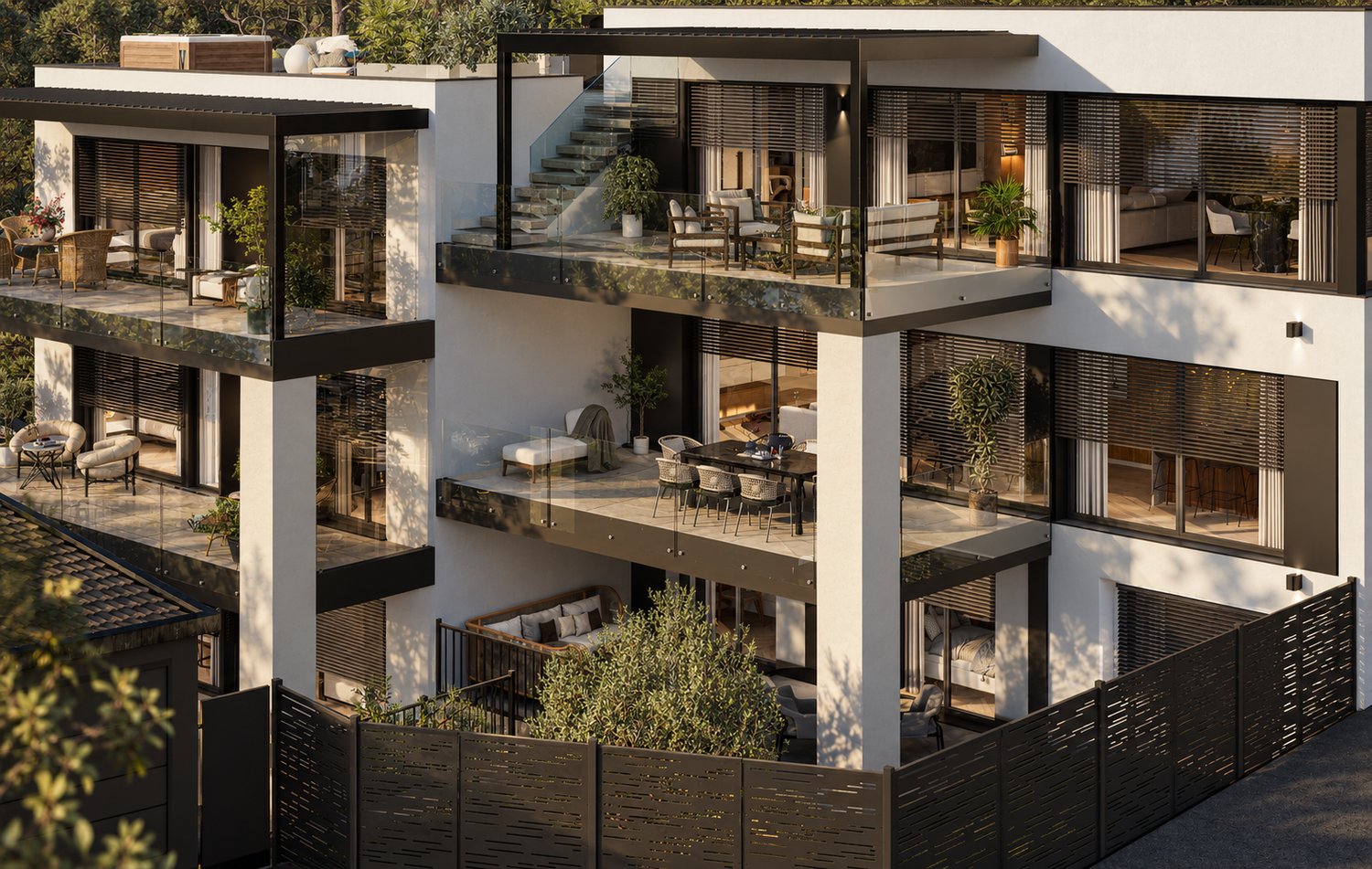 Residenza Le Gemme - Esclusivo Appartamento Attico con grandi terrazze e vista lago -  Bild 7