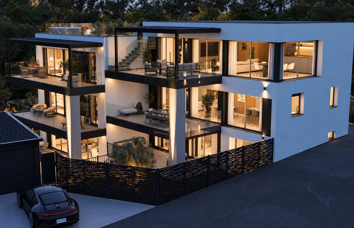 Residenza Le Gemme - Esclusivo Appartamento Attico con grandi terrazze e vista lago -  Bild 10