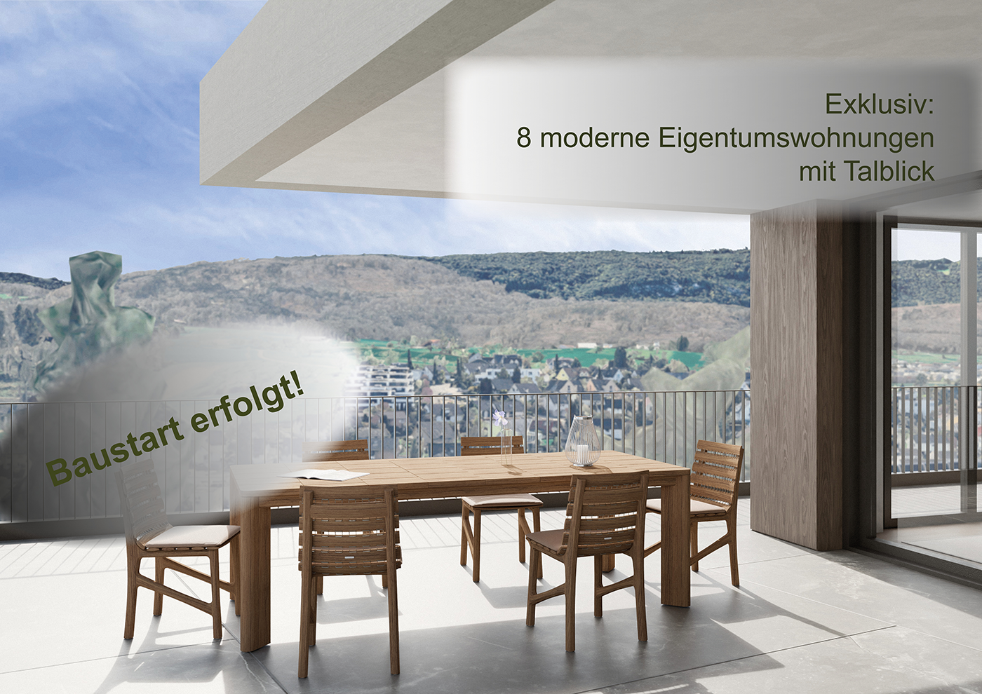 Exklusive Attikawohnung mit grosser Attikaterrasse und hoher Energieeffizienz. Neue Preise! - W8 -  Bild 1