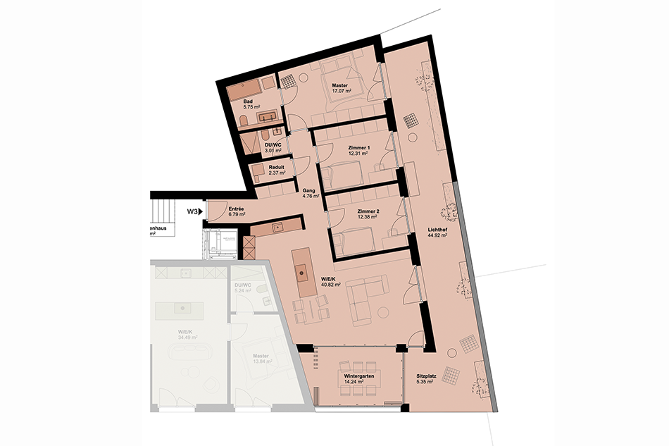 Exklusive Gartenwohnung mit hoher Energieeffizienz und unverbaubarer Aussicht.Neue Preise! - W3 -  Bild 7