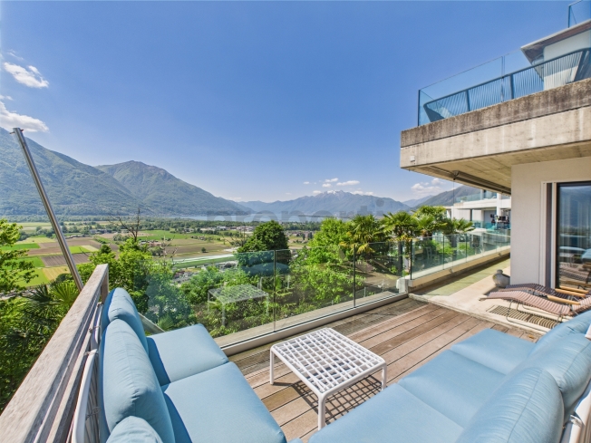 Esclusivo Appartamento con Vista lago Panoramica a Gordola -  Bild 9