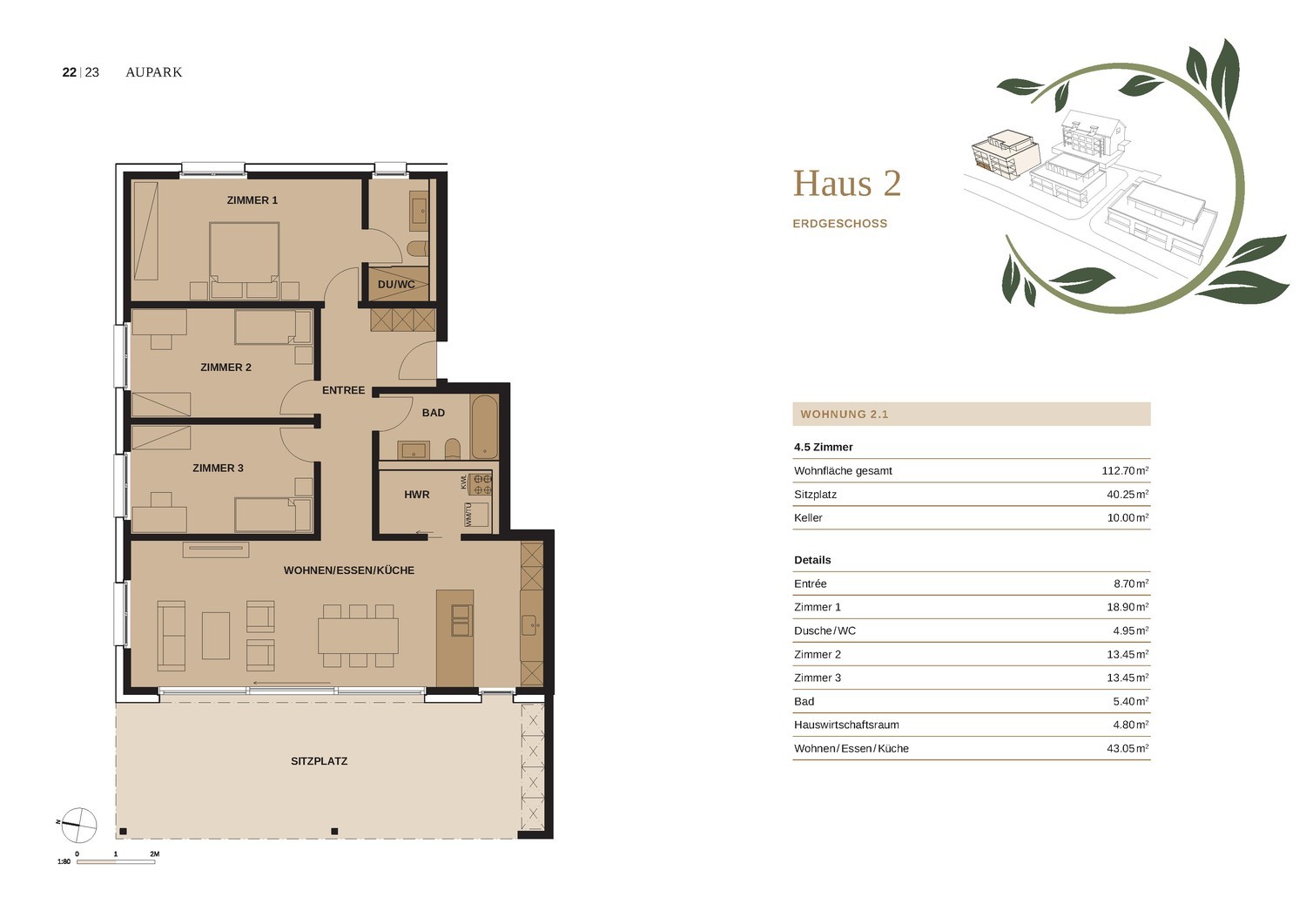 4.5-Zimmer Eigentumswohnung - zentral und naturnah - Grundriss