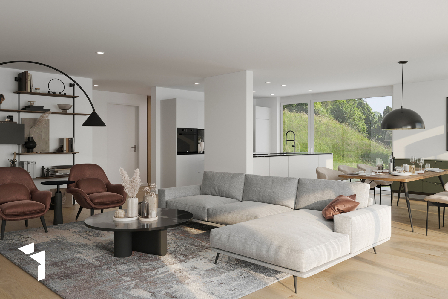 Fehr Immobilien - Moderne 5.5-Zimmer-Terrassenhäuser mit Panorama - 9200_TRH_Rentalbau_Grünweg 10_2543_Lengnau_3