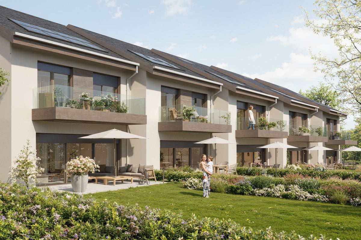 MONTHEROD - Nouvelle promotion de 5 villas contiguë - Villa A & E - Jardin