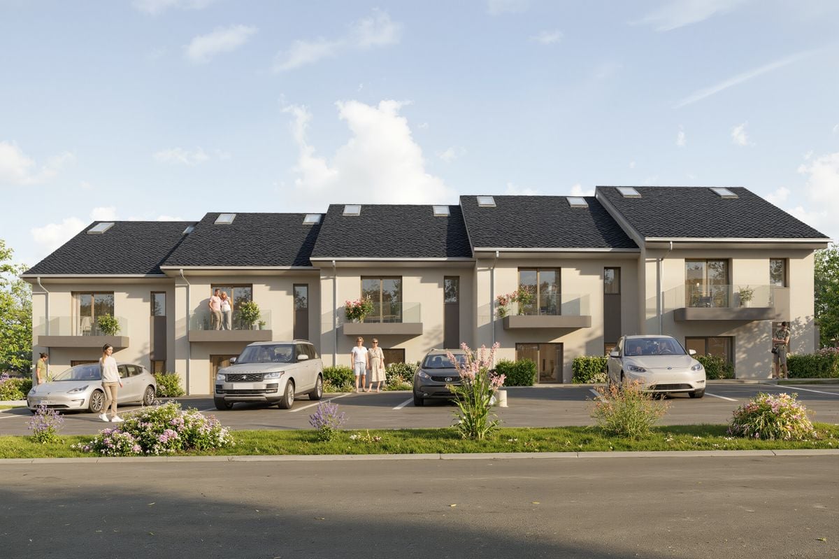 MONTHEROD - Nouvelle promotion de 5 villas contiguë - Villa A & E - Façade Extérieure