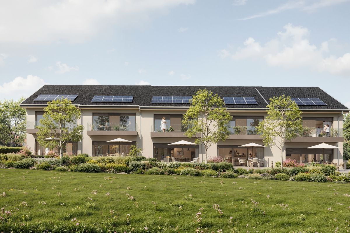 MONTHEROD - Nouvelle promotion de 5 villas contiguë - Villa A & E - Façade Jardin