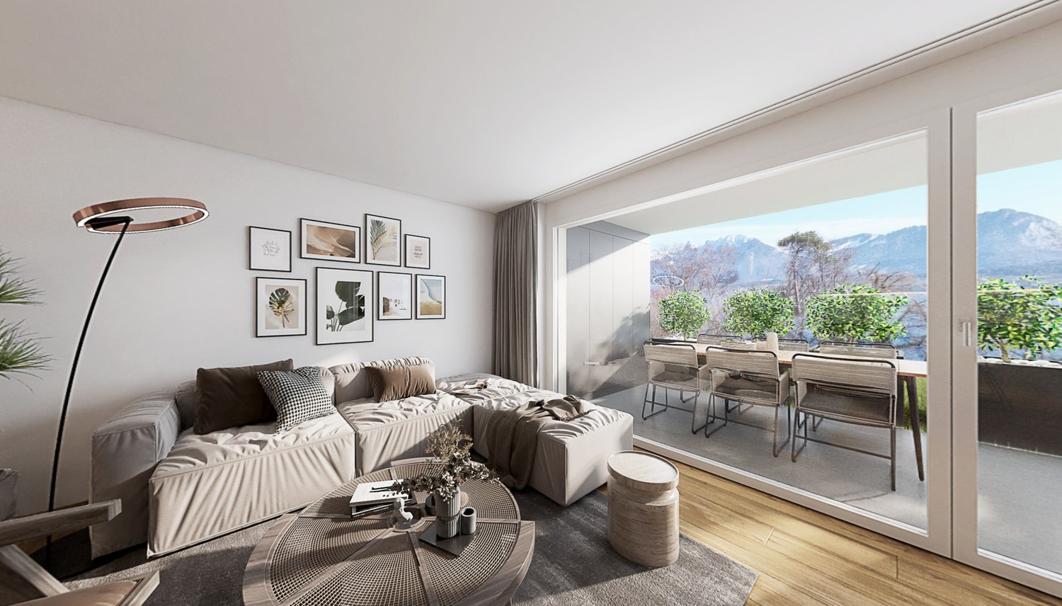 Neubau 3.5 Zimmer-Wohnung EG in Gunten -  Bild 1